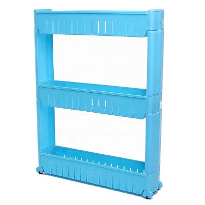 China GCG Sustainable Plastic Kitchenware Storage Shelf Multi-Function Slide Serving Corner Dismountable Tower for sale