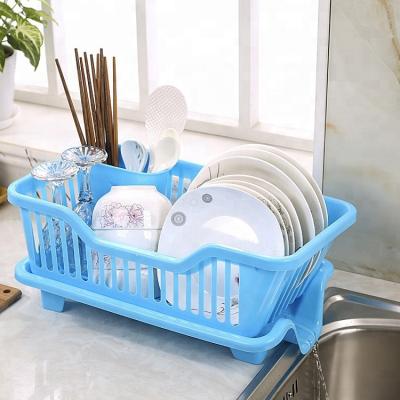 China GCG Sustainable Plastic Drainer Rack Kitchen Utensils Drain Basket for sale