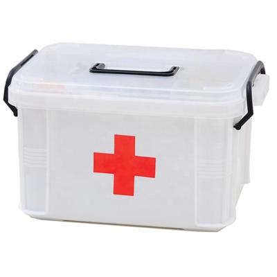 China Wholesale Portable Medicine Box Family Health Care GCG Emergency Plastic First Aid Kit Case Made in China for sale