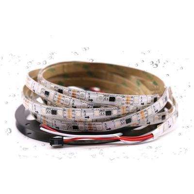 China 5M/Roll Waterproof Chasing Effect LED Strip Lights Remotee Kit Dream Color 12V 5A SMD5050 Controller 12V 5A Power Supply for sale