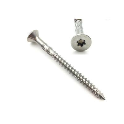 China Pan Head Quality Stainless Steel Single Head Guaranteed 17 Type Head Double Thread Coarse Drive Timber Decking Torx Screws for sale