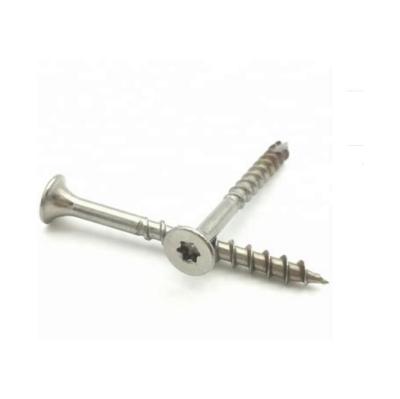 China Widely Used Pan Head Special Design Stainless Steel Type 17 Head Coarse Double Thread Drive Timber Decking Torx Screws for sale