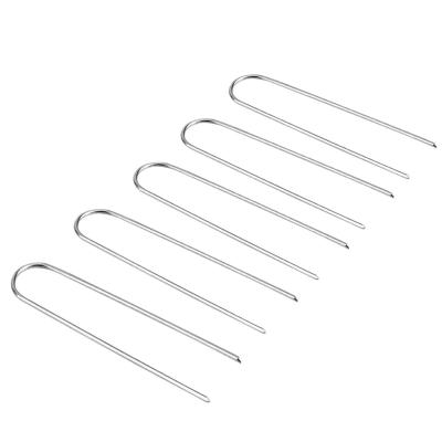 China Professional Carbon Steel China Manufacture PVC Black Zinc Fixed Accessories U Type Clip Pin Nail Tips for sale