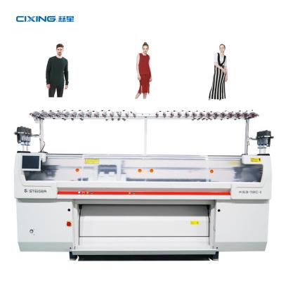 China Flatbed 72 Inch Computerized Three System Flat Knitting Machine Steiger Knitting Machine for sale