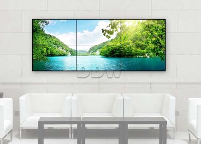 China Indoor advertising screen LCD Video Wall, LG video wall 49 inch 3.5mm bezel width for sale