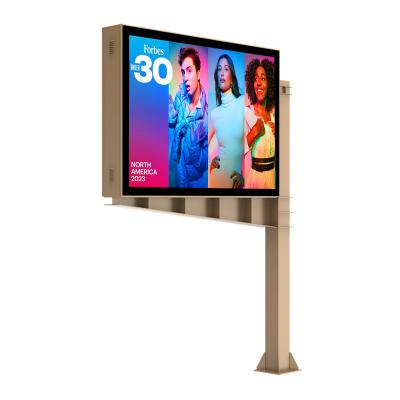 China Custom High end design 8000nits P6 IP65 led digital double sided display screen billboard outdoor advertising for sale