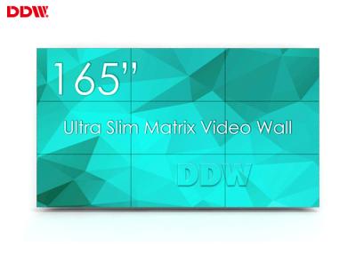 China Wall - Mounted 3x3 Video Wall , 1080P UHD Vertical Video Wall 49 Inch for sale