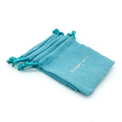 China High Quality Durable Free Sample Travel Green Microfiber Jewelry Pouch Attractive And Long Lasting for sale