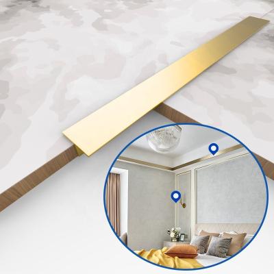 China Foshan Manufacturer Modern HIPPO T Shape Stainless Steel Tile Trim For Wall Decoration 304 Metal Tile Profiles Free Sample for sale