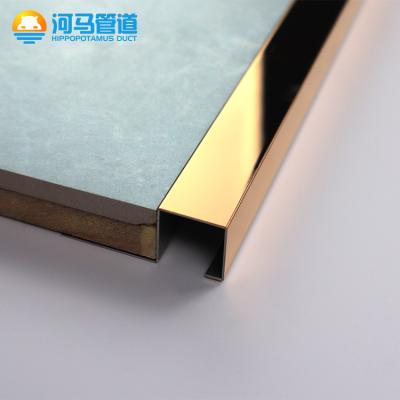 China Hot Sale Modern Foshan Home Decoration Marble Edge Guard Curved Edge Trim Stainless Steel Tile Trim In Malaysia for sale