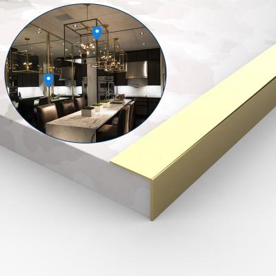 China Factory Free Sample Modern Luxury Decorative Stainless Steel Floor Tile Trim for sale