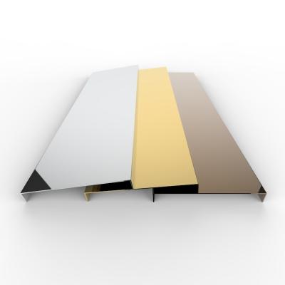 China Southeast Asia Modern Hot Selling High Quality Stainless Steel Skirting Boards With Light Skirting Plinth for sale