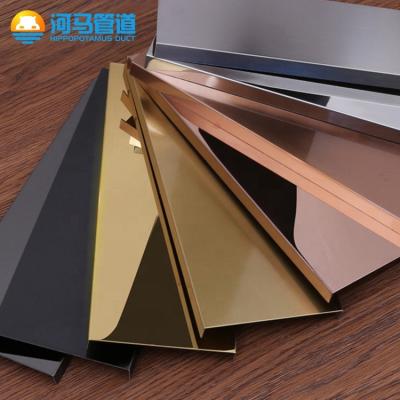 China Factory New High Quality Stainless Steel Wall Corner Design Modern Decorative Planking Board for sale