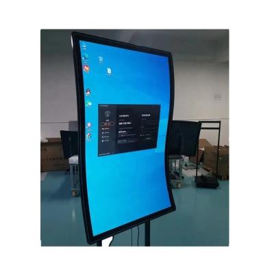 China Touch Screen 55 Inch Shape Computer Game Machine S-type Curved Monitor LED Display 4K Touch Panel New Product Introduction for sale