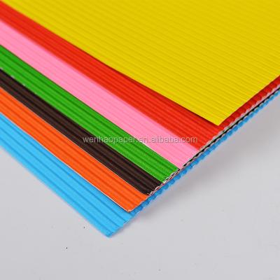 China Hot selling anti-curl corrugated paper for kids handcraft, art paper for sale