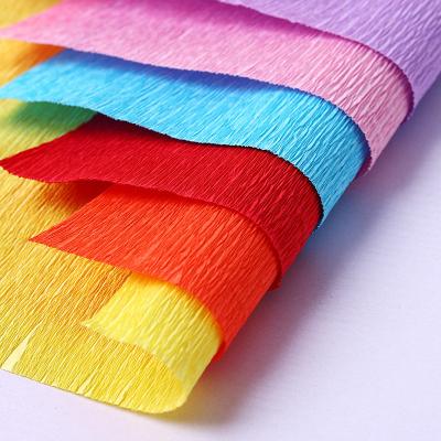 China DIY Crepe Decoration DIY Crepe Paper Moisture Proof Paper Roll For Handicraft for sale