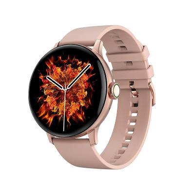 China MP3 Playback DT2 Women Smartwatch Waterproof IP68 Female Button Message Notification Auxiliary Rotary Smart Watch Call Wristwatch for sale