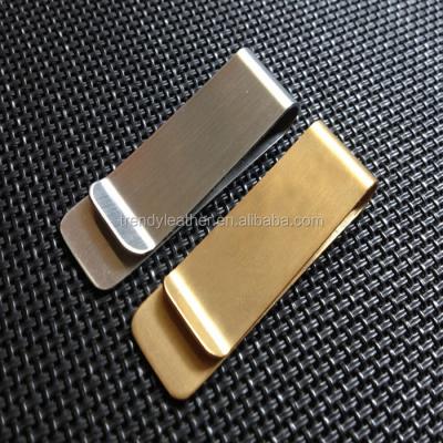 China China Custom Cheap Laser Engraving Logo Stainless Steel Silver Clip for sale