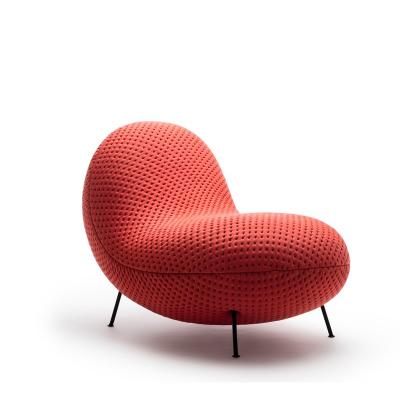 China Modern creative special-shaped luxury Italian single red sofa simple simple red sofa family small family chair leisure light sofa lazy sof for sale