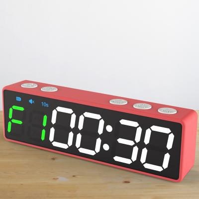 China Ganxin Indoor Hot Selling Fashionable Design 1 Inch 6 LED Digital Mini Gym Countdown Timer Fitness Timer for sale