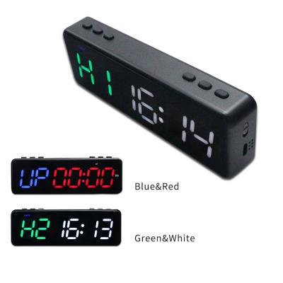 China Multifunctional Drop Shipping Hot Sale LED Timer 6 Digits 1 Inch Countdown LED Clock GYM Timer for sale