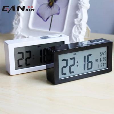 China LUMINOVA Ganxin Radio Desktop Alarm Clock Indoor Student Wake Up Clock Alarm Square Clock for sale