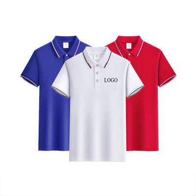 China OEM Wholesale Unisex Cheap Plain Blank Promotional Clear Polyester Polo Shirts Premium Quality Customized Breathable Gift for sale