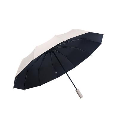 China Umbrella With Logo NF UV Promotional Umbrella Cheap Umbrella Anti 3 Folding Umbrella With Logo for sale