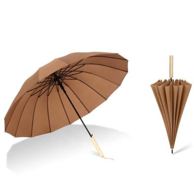 China Custom Agriculture NF Umbrella Promotional Advertising Upright Umbrella Your Design Outdoor Gift Set Luxury Wooden Umbrella by Co for sale