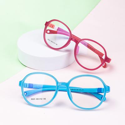 China Hot Sale New Children Silicone Anti-blue Light Eyeglass Baby Eyeglass Sight Reading Glasses In Stock for sale