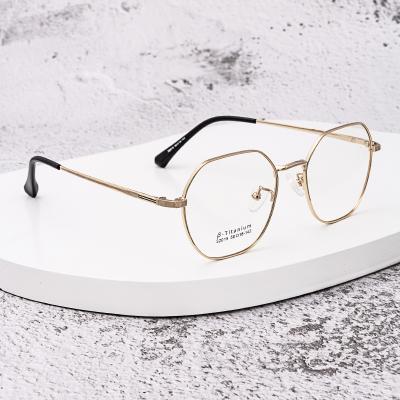 China Gold Metal Eye Glass Monocle Reading Glass Fashion Retro Optical Frame For Men And Women for sale