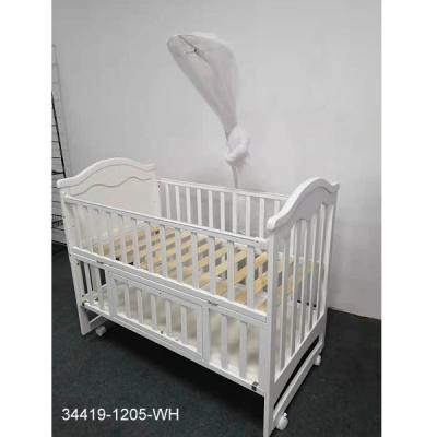 China Modern wooden crib 34419-1205-WH for sale