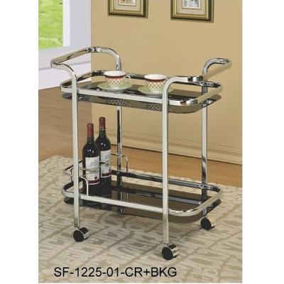 China Hotel Trolley Hotel Tea Cart SF-1225-01-CR+BKG for sale