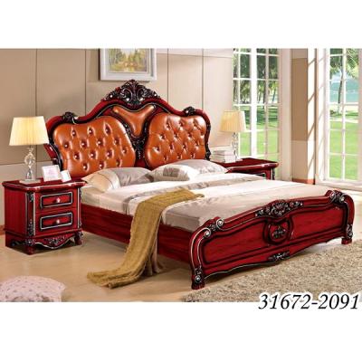 China Furniture King Size Wooden Royal Style Solid Wood Classic Bedroom Furniture Set 31672-2091 for sale