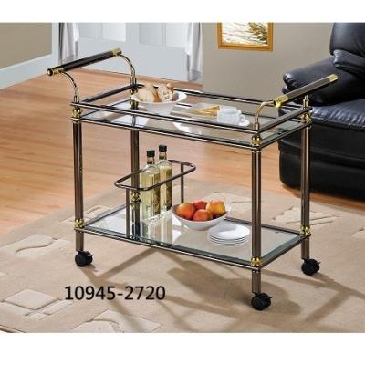 China Hotel Trolley Luxury Steel Tea Cart 10945-2720 for sale