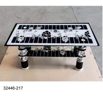 China 32446-217 modern cheap glass coffee table for sale