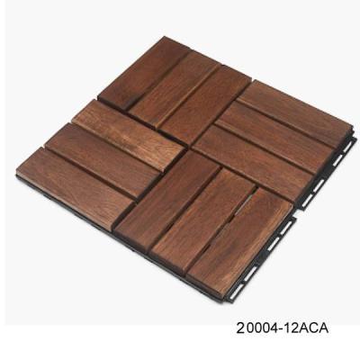 China 20004-12ACA 12 Solid Wood Slats Deck Tiles for sale