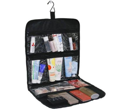 China Fashion Wholesale Foldable Wall Door Hanging Makeup Bag Travel Storage Bag Organizer Cosmetic Bag for sale