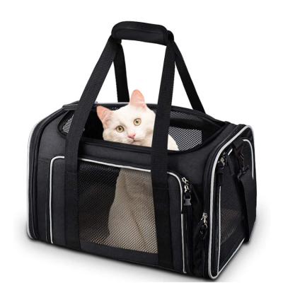 China Small Breathable Portable Cat Pet Travel Carrier Tote Bag, Factory Custom Dog Carry Bag for sale