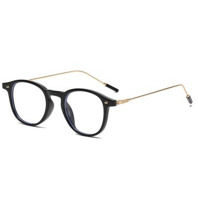 China Fashion Read Glasses Jiete New Arrive Round Blue Light Men Women Anti Reading Glass Metal And Plastic Eyesight Blue Light Blocking Eyewear 9321 for sale