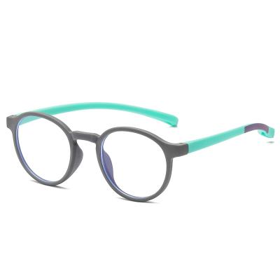 China For Reading Glasses 1666 Unique Design Hot Selling Stylish Blue Light Blocking Kids Glasses Silicone Proof Glasses for sale