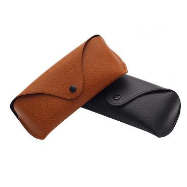 China New Arrive Leather Sunglasses Box Custom Logo Shades Glass Packaging Case 2022 for sale