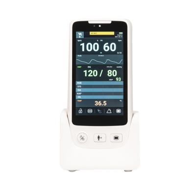 China Small And Medium Size Animal Latest Producing Veterinary Handheld Vital Signs Monitor With 5 Inch Touch Screen for sale