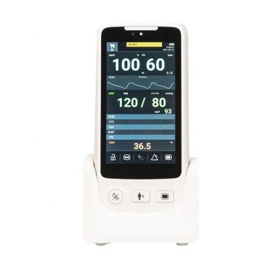 China Small and medium size animal 5 inch touch screen portable handheld veterinary patient monitor with NIBP and SPO2 for sale