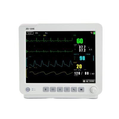 China Low Cost High Quality Modular Bedside Adults 12.1 Inch Patient Monitor For Hospital for sale