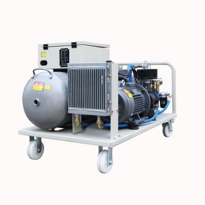 China Cheap OEM AC 37KW Mobile Instrument Lubricated Industrial Rotary Screw Air Compressor Price In Qatar NO MOQ for sale