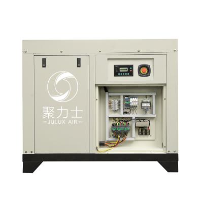 China Lubricated ready to ship cheap 380V 50Hz 7.5KW 10HP 8Bar 3 phase silent screw air compressor in stock for sale