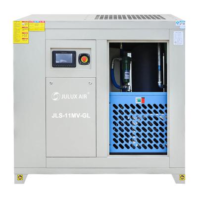 China VSD Lubricated Permanent Magnetic 15KW 20HP Combined Silent 8bar Screw Air Compressor With Tank And Air Dryer India for sale