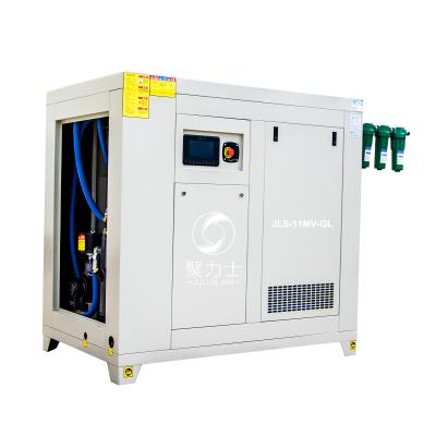 China Wholesale 11KW 15 HP Air Oil Separator Lubricated Dryer Tank 3 in 13H Inverter Rotary Screw Air Compressors for sale