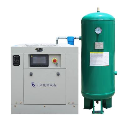 China Lubricated 15KW 20HP 1.6Mpa 16bar VSD Inverter Rotary Screw Air Compressor with 300L Indoor and Air Dryer Tank for Industrial Equipment for sale